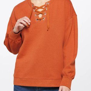 NWT Madewell Cotton-Hemp Top sweatshirt pull over sweater XS